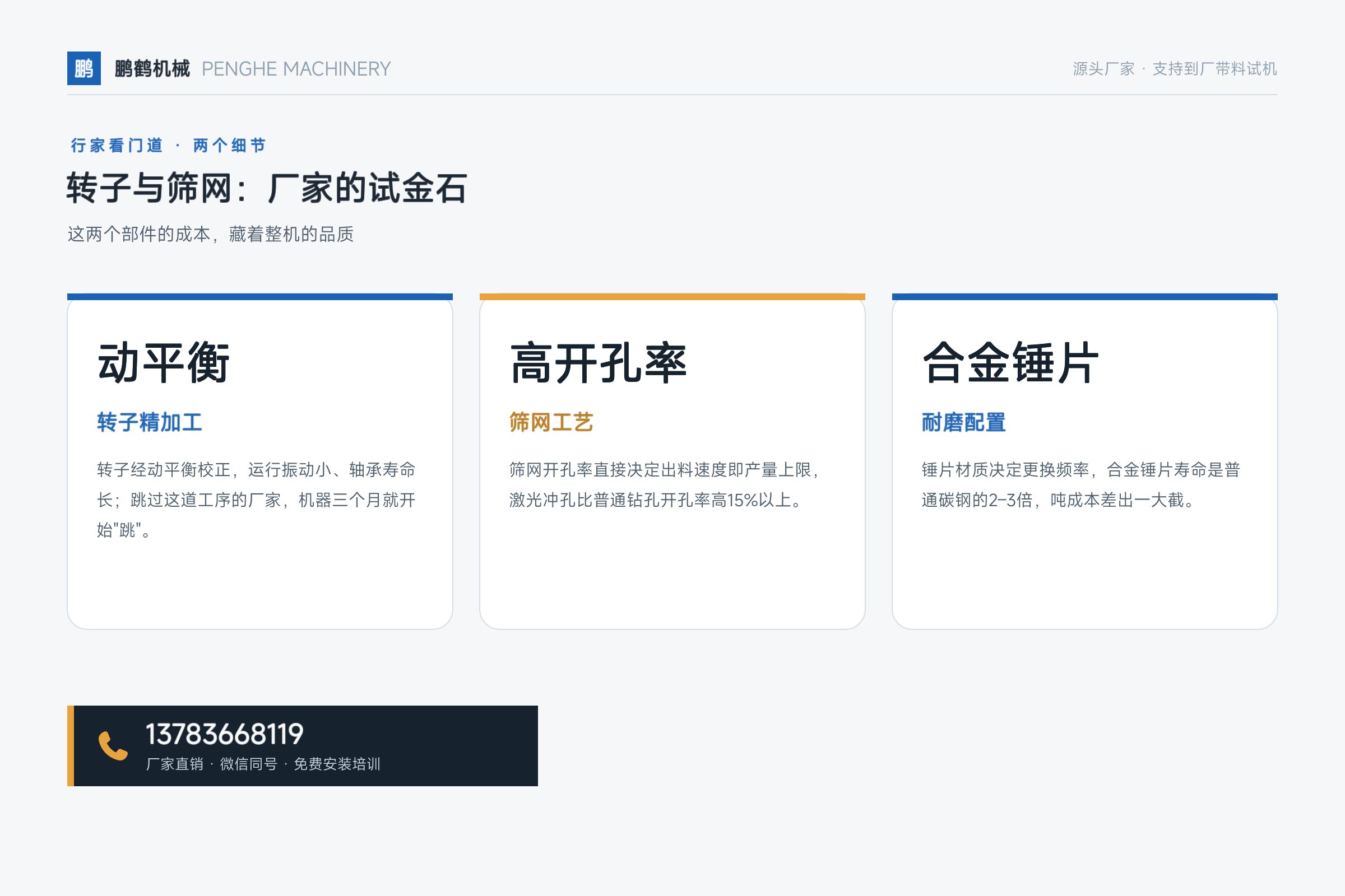 水滴式粉碎机——转子与筛网:厂家的试金石