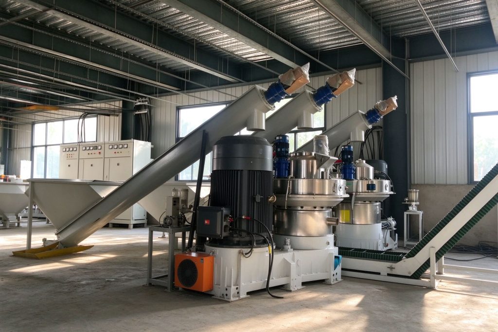 时产2吨、4吨颗粒生产线怎么配？设备清单、功率与投资（附通渭4吨案例）