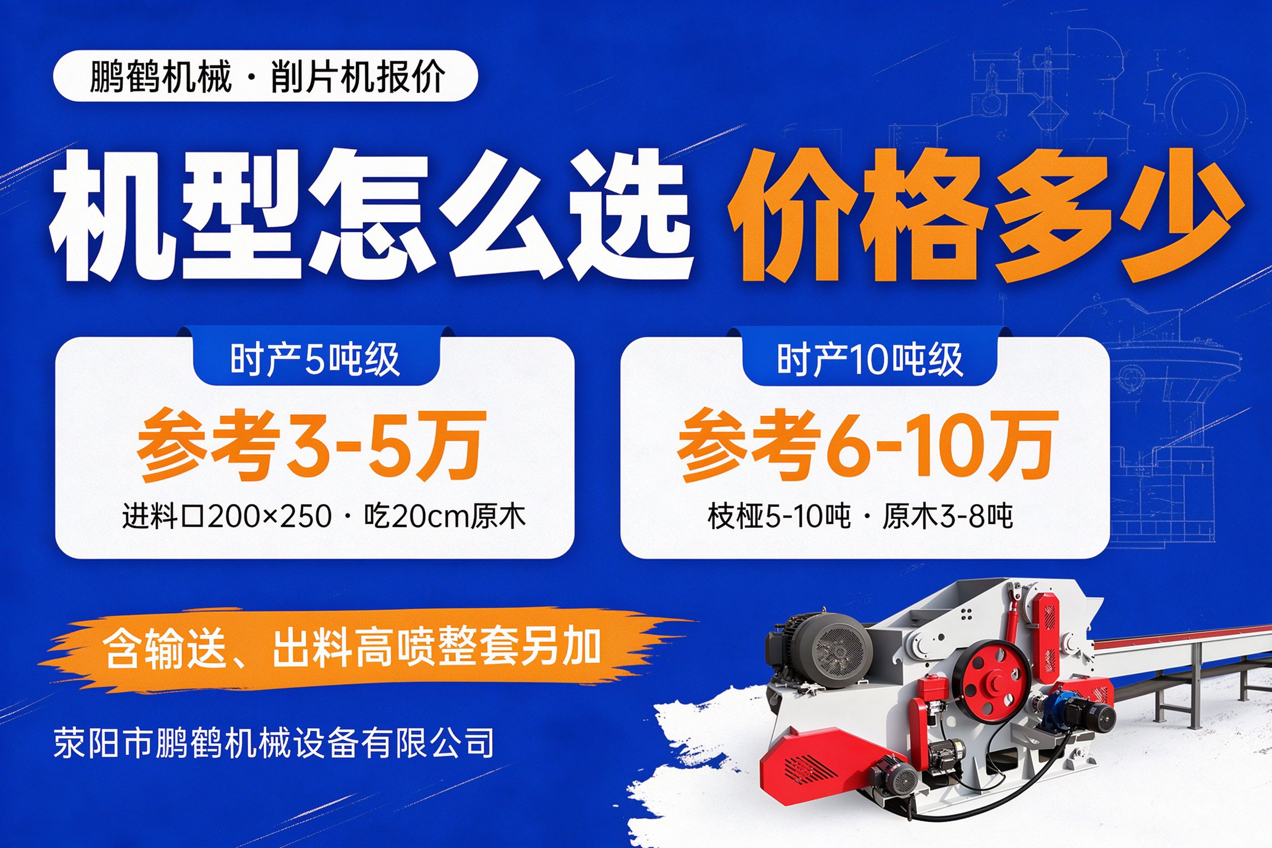 鼓式削片机时产5吨10吨机型价格 进料口200x250